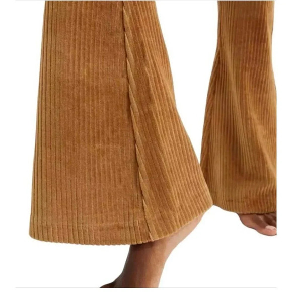 Aerie High Rise Corduroy Flared Hem Pants Stretch Comfort Jogger XXL - Picture 3 of 7
